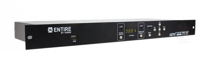 ST-1000HD 렉타입 측면 이미지  HD 위성방송수신기 19인치 렉타입  에스비테크  sbtech.kr