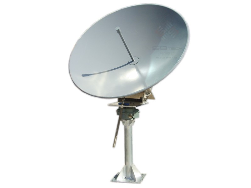 1.2m Ku-band Satellite Antenna with Positioner  카세그레인 안테나  1.2m Ku-band 포지셔너 안테나  하이게인 시험 의뢰  에스비테크  httpsbtech.kr