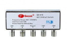 GD-41E  다이섹스위치  DiSEqC Switch  4X1 다이섹스위치  에스비테크  sbtech.kr